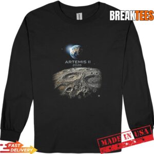 Artemis 2026 American Rocket Launch to The Moon T-Shirt 2