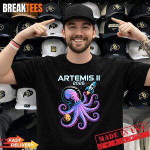 Artemis II 2026 Funny Octopus Launch Back to The Moon Shirt.jpg
