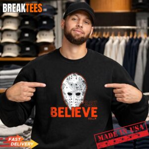 Bernie Parent Believe Mask Philadelphia Hockey Shirt 3