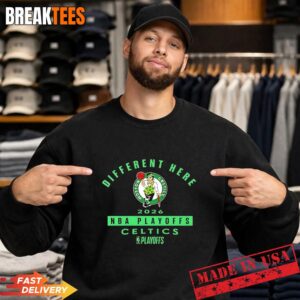 Boston Celtics 2026 NBA Playoffs Different Here T-Shirt 3