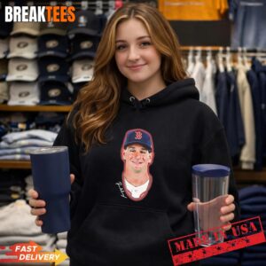 Boston Red Sox Roman Anthony 2026 MLB signature portrait T-Shirt 1