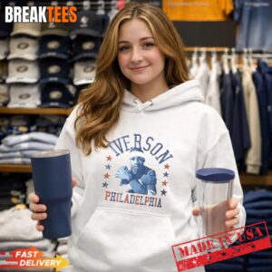 Bradley Cooper Allen Iverson Philadelphia 76ers NBA T-Shirt 1