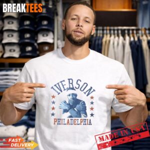 Bradley Cooper Allen Iverson Philadelphia 76ers NBA T-Shirt