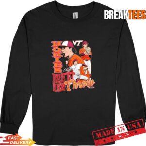 Brett Renfrow Virginia Tech Hokies Baseball Signature T-Shirt 2