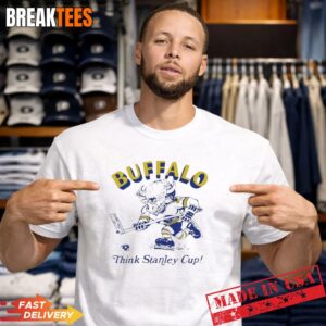 Buffalo Sabres Hockey Think Stanley Cup mascot T Shirt.jpg