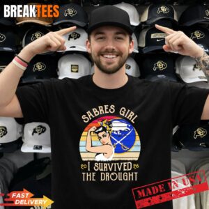 Buffalo Sabres NHL Sabres girl I survived the drought vintage t-shirt