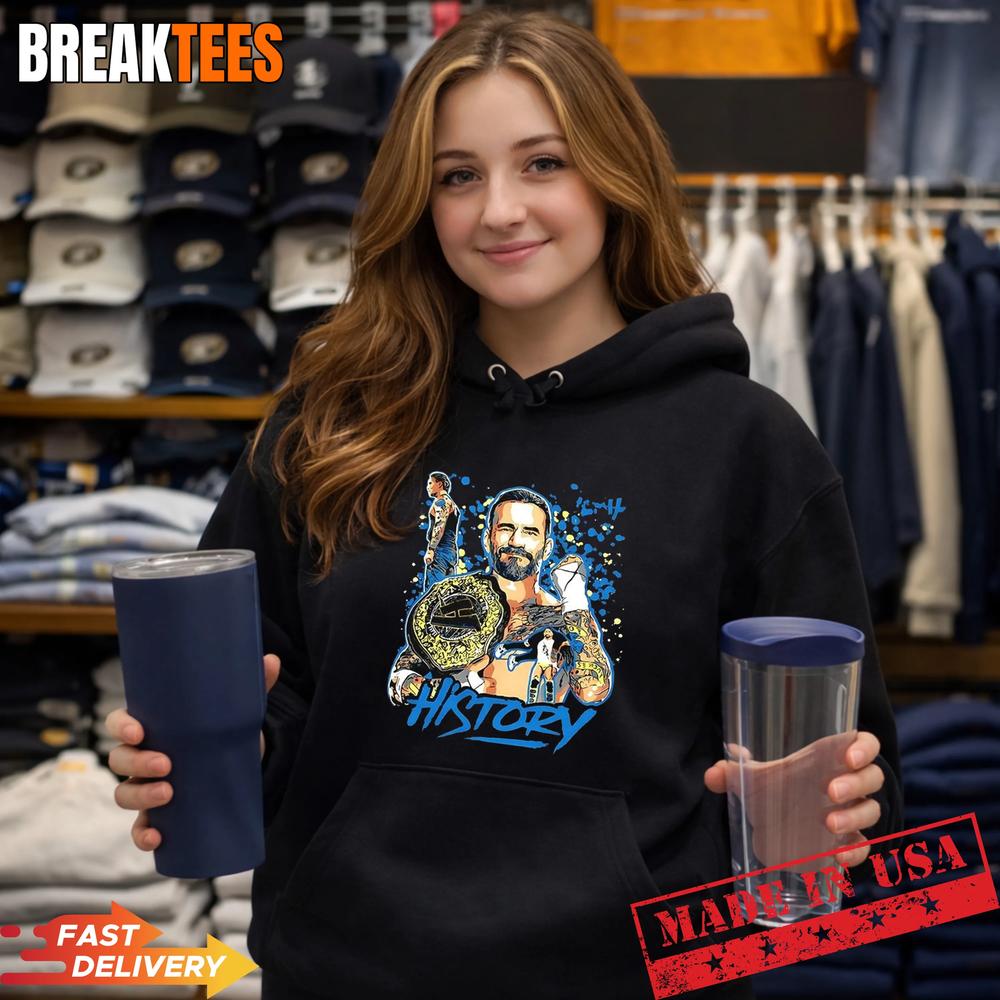 CM Punk WWE history graphic T-Shirt CM Punk WWE history graphic T-Shirt