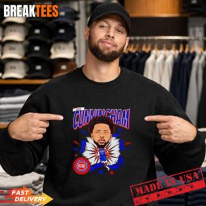 Cade Cunningham number 2 of Detroit Pistons NBA caricature T-Shirt 3