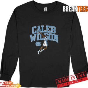 Caleb Wilson UNC Basketball Name Pose Graphic Shirt 2 Caleb Wilson UNC Basketball Name Pose Graphic Long Sleve.jpg