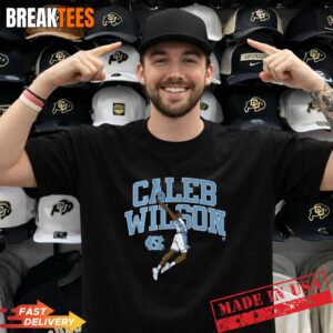 Caleb Wilson UNC Basketball Name Pose Graphic Shirt