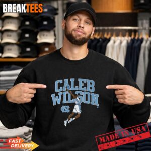 Caleb Wilson UNC Basketball Name Pose Graphic Shirt 1 Caleb Wilson UNC Basketball Name Pose Graphic Sweatshirt.jpg