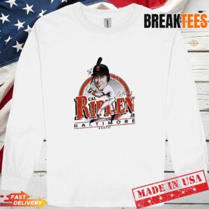 Carl Ripken Jr Baltimore Orioles MLB Signature Caricature T-Shirt 2