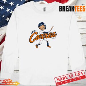 Carlos Correa Houston Baseball Caricature Graphic Shirt 2