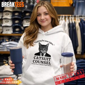Cat fighting fur your rights catsuit counsel sharp claws sharper legal advice Hoodie 1.jpg