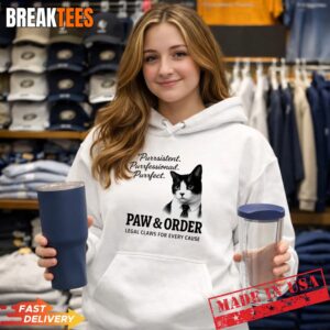 Cat purrsistent purrfessional purrfect paw and order legal claws for every cau Hoodie 1.jpg