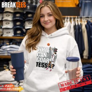 Chloe Kitts wearing Who Can Guard Tessa South Carolina Gamecocks Basketball Hoodie