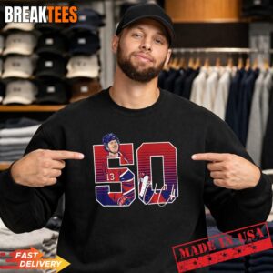 Cole Caufield Montreal Canadiens NHL 50 goals signature t-shirt 3