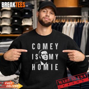 Comey is My Homie James Comey Anti Trump Distressed T-Shirt 3