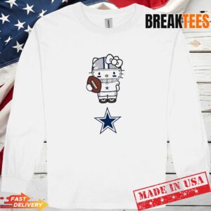 Dallas Cowboys Football x Hello Kitty Anime T-Shirt 2 Dallas Cowboys Football x Hello Kitty Anime T-Shirt 2