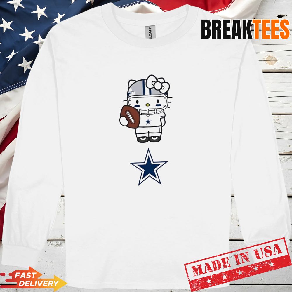 Dallas Cowboys Football x Hello Kitty Anime T-Shirt Dallas Cowboys Football x Hello Kitty Anime T-Shirt
