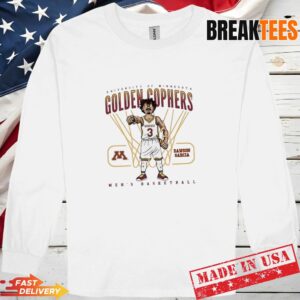 Dawson Garcia Minnesota Men's Basketball Player Caricature T-Shirt 2