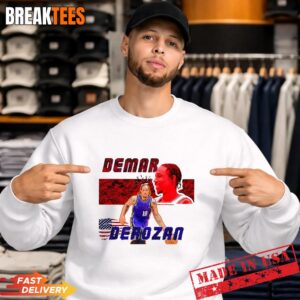 DeMar DeRozan Sacramento Kings NBA T-Shirt 3