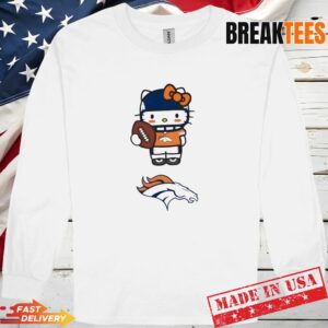 Denver Broncos Football x Hello Kitty Anime T-Shirt 2 Denver Broncos Football x Hello Kitty Anime T-Shirt 2