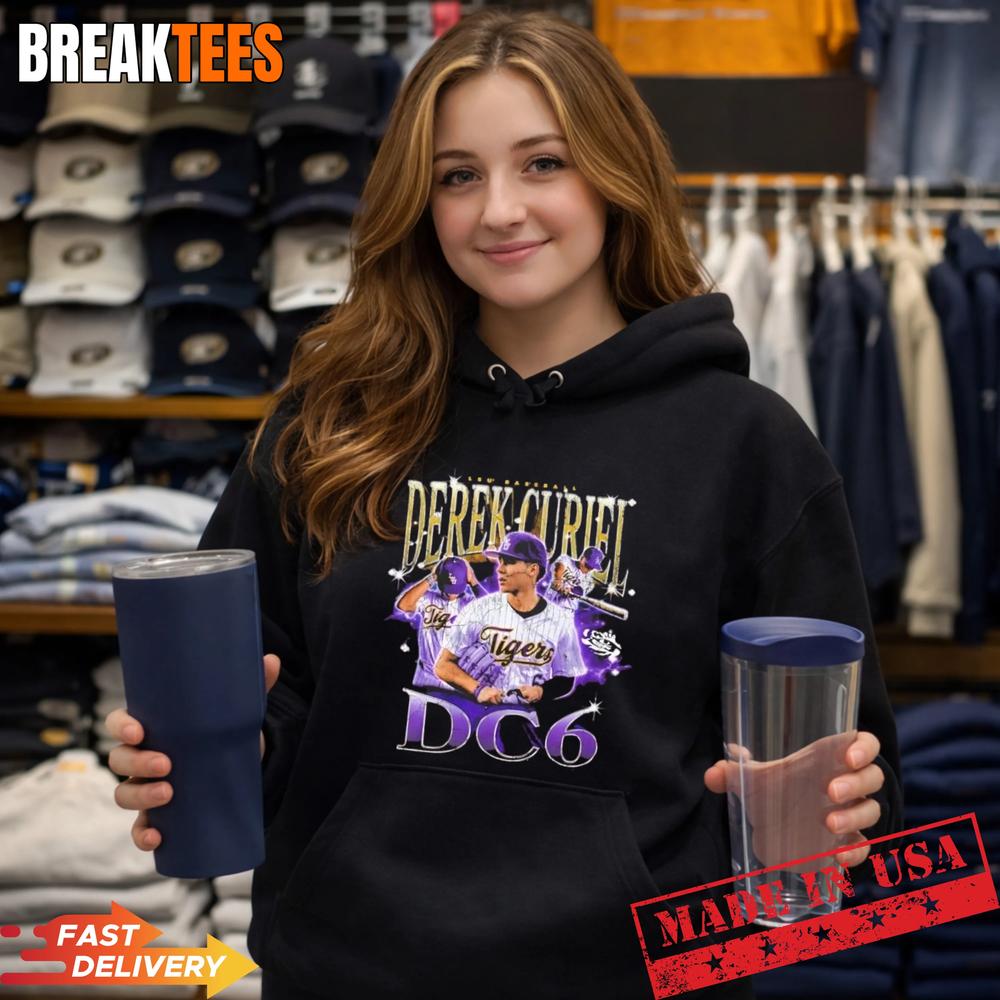 Derek Curiel LSU Tigers DC 6 Baseball Graphic T-Shirt Derek Curiel LSU Tigers DC 6 Baseball Graphic T-Shirt