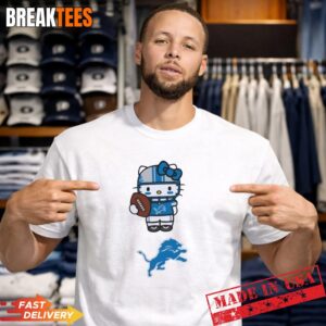 Detroit Lions Football x Hello Kitty Anime T-Shirt