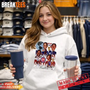 Detroit Pistons NBA Champions 1989 1990 retro t-shirt 1