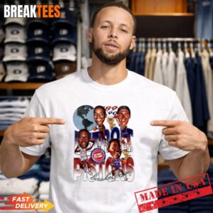 Detroit Pistons NBA Champions 1989 1990 retro t-shirt