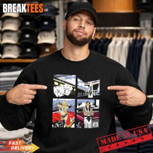 Dominik Mysterio and Liv Morgan WWE ripple junction 00s illustration graphic t-shirt 3