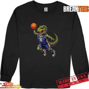 Funny Basketball Dinosaur Basketballsaurus T-Rex Basketball Shirt 2