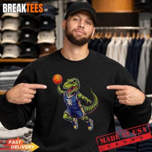 Funny Basketball Dinosaur Basketballsaurus T-Rex Basketball Shirt 3