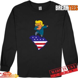 Funny Dabbing Donald Trump US Election South Carolina Map T-Shirt 2