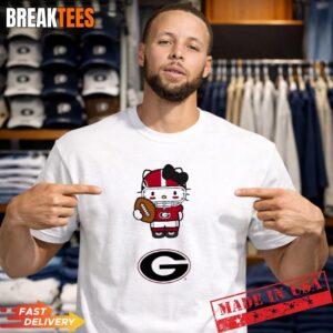 Georgia Bulldogs Football x Hello Kitty Anime T-Shirt