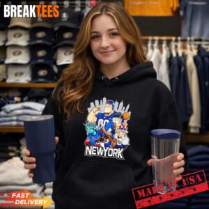 Giants Yankees Rangers Dodgers and Mets New York city skyline mascot Hoodie.jpg