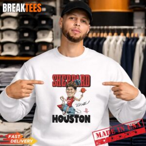 Houston Rockets Homage Reed Sheppard Rocket Shirt 3