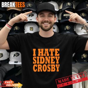I hate Sidney Crosby Pittsburgh Penguins NHL player T-Shirt