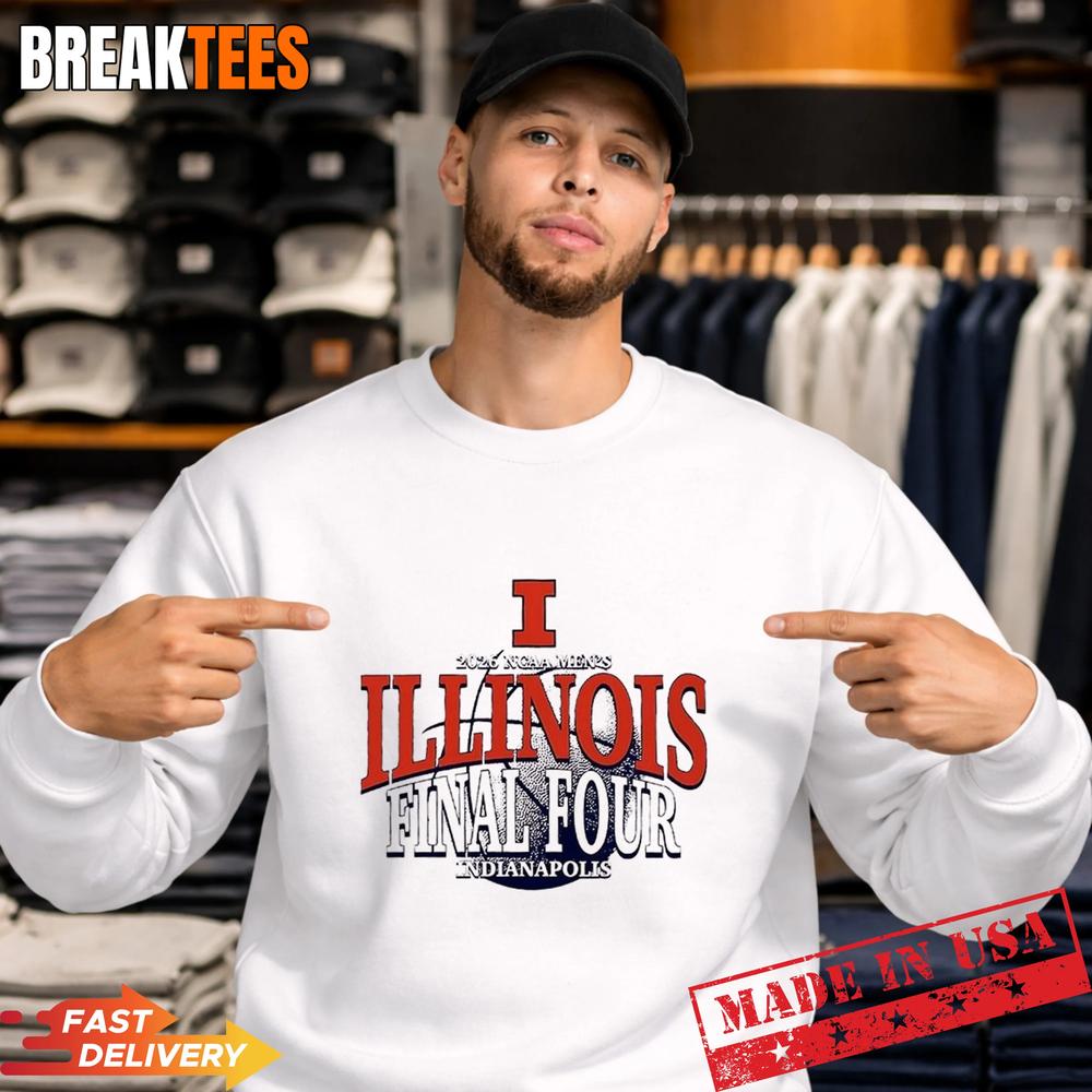 Illinois Basketball 2026 Final Four Indianapolis T-Shirt Illinois Basketball 2026 Final Four Indianapolis T-Shirt