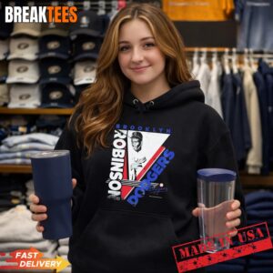 Jackie Robinson Brooklyn Dodgers In The Zone Player Graphic T-Shirt 3 Jackie Robinson Brooklyn Dodgers In The Zone Player Graphic Hoodie.jpg