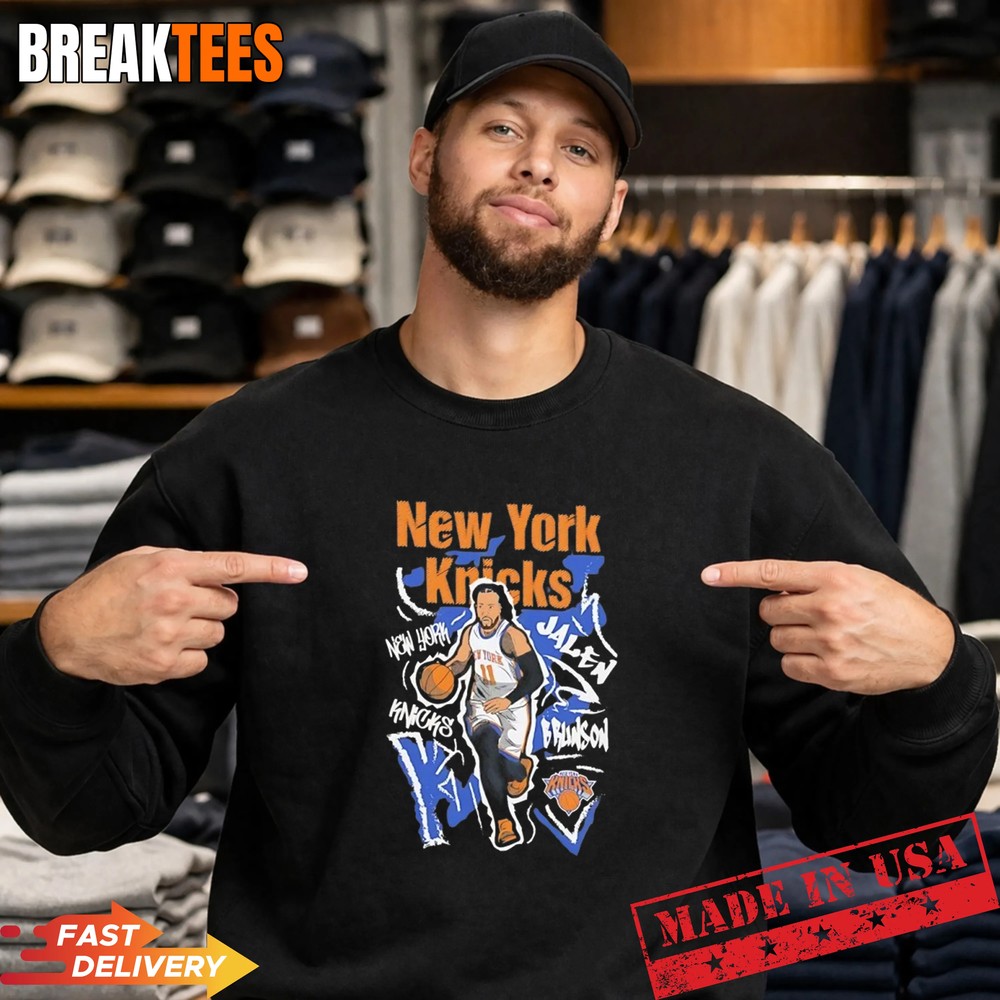 Jalen Brunson New York Knicks Basketball graphic T-Shirt Jalen Brunson New York Knicks Basketball graphic T-Shirt