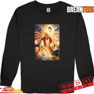 Jesus Trump Epstein political sarcastic t-shirt 2