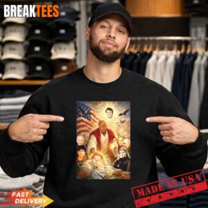 Jesus Trump Epstein political sarcastic t-shirt 3