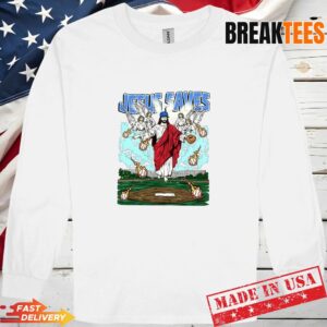 Jesus saves Christian Baseball Lovers T-Shirt 2