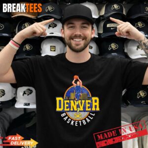 Joker Denver Nuggets Basketball Skyline T-Shirt