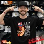 July 4th 2026 250th Anniversary Hotdog 250 Years USA T Shirt