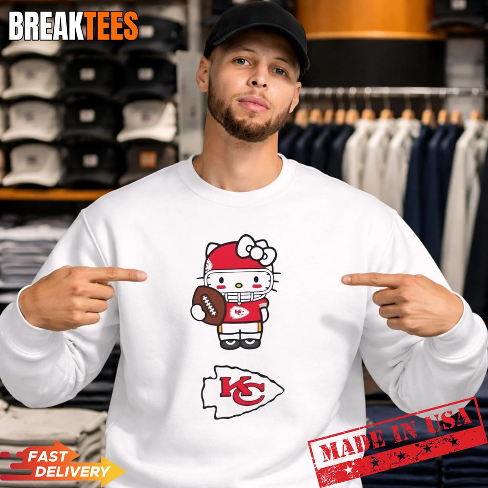 Kansas City Chiefs Football x Hello Kitty Anime T-Shirt Kansas City Chiefs Football x Hello Kitty Anime T-Shirt
