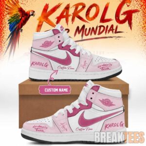 Karol G – Nos Vamos de Tour Limited Edition Signature – Pink Air Jordan 1 Shoes
