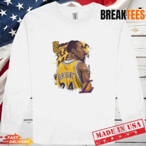 Kobe Bryant Los Angeles Lakers Basketball Legend Portrait T-Shirt 2